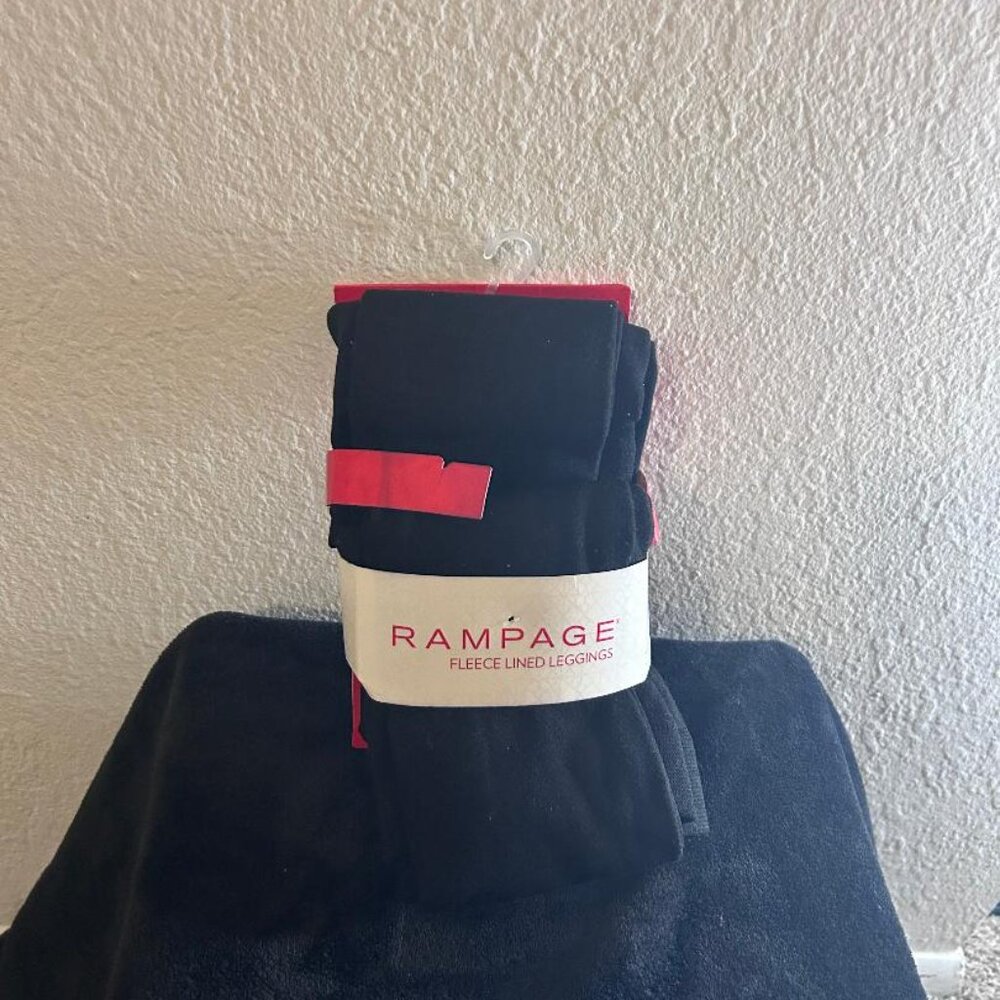 Set of 2 Rampage Fleece Lined Leggings Size L/XL